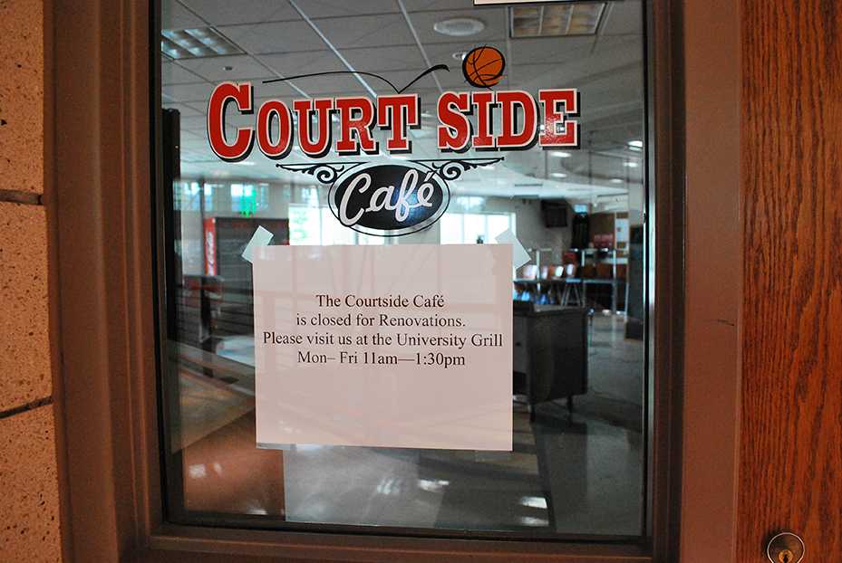 The Courtside Cafe is closed for renovations Preface Photo/ NICK WORT