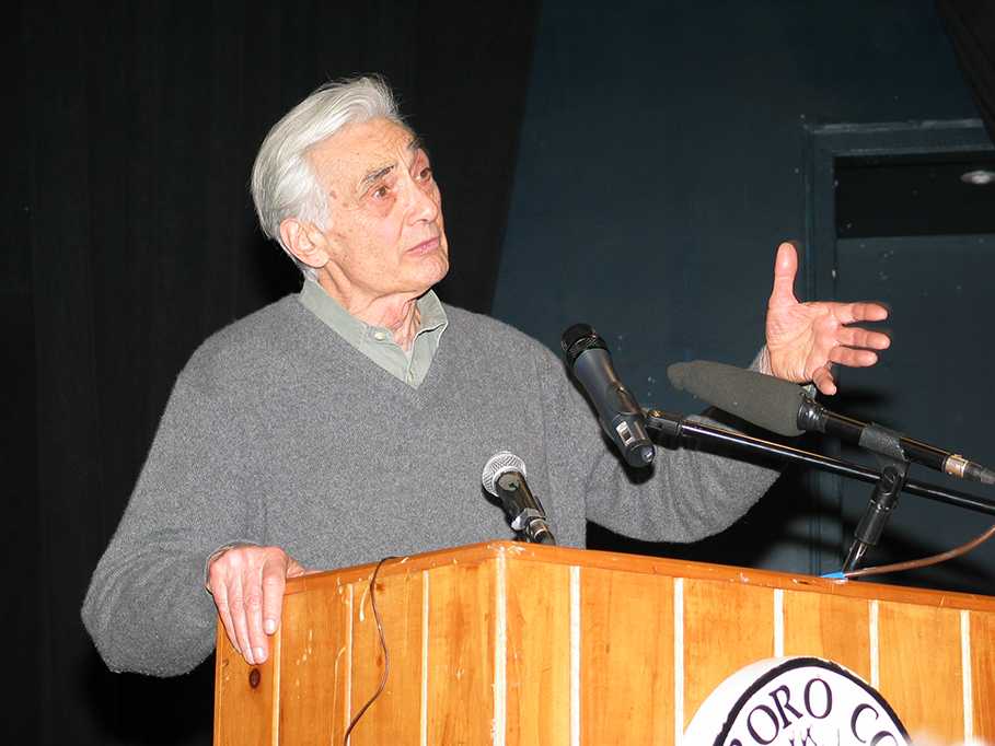 Howard Zinn, who died in 2010, was a professor of political science and wrote extensively about civil rights, anti-war movements and labor history in the U.S. Photo/Wikimedia Commons