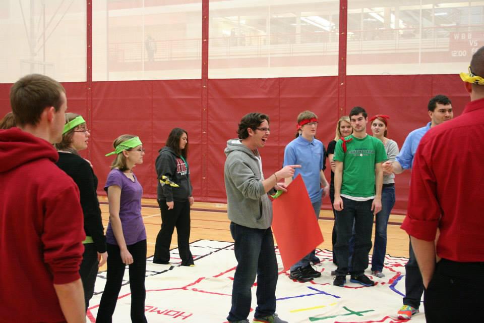 A life-size game of Sorry! was brought to the Student Activities Center in 2013 by Titan Productions, one of about 120 student clubs and organizations on campus. (Photo via Office of Student Life)