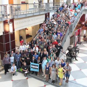 The 2014 Secular Student Alliance national meeting in Columbus, Ohio at which Black spoke. Photo provided by Robyn Black.