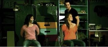 Jordyn Nutting (left), Tristan Conner, and Kala Erickson (right) while filming “The Prey”. Photo credit/still-shot from the video: https://www.youtube.com/watch?v=KTdj8IbJwfo