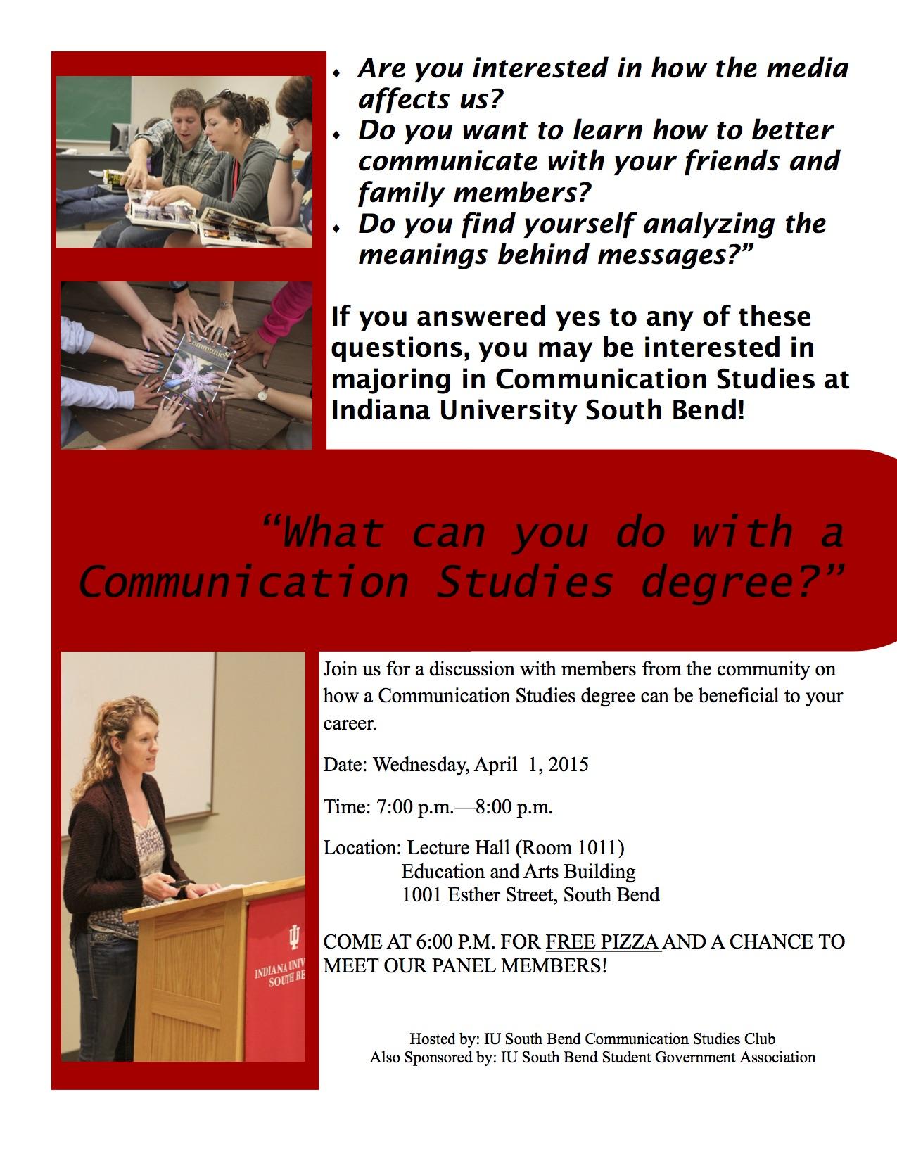 The Communication Studies Club is hosting a communication panel on April 1st. Photo Credit/Kari Wilson
