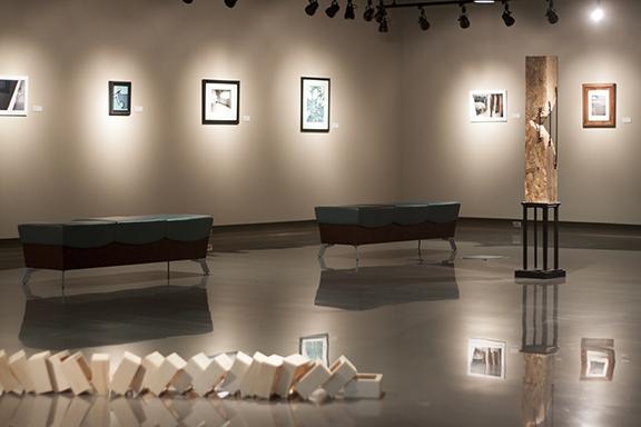 The Art Gallery, located in the Education and Arts Building, hosts the Faculty Exhibition. From The Preface photo archives. 