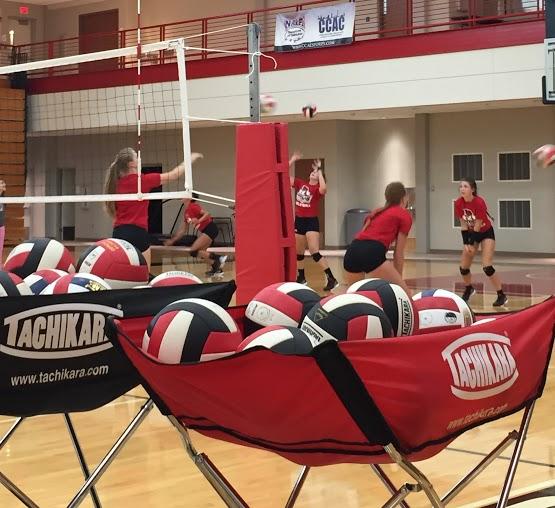 Lady Titans take the court to prepare for the upcoming 2015-16 season. Credit: Kayla Smith