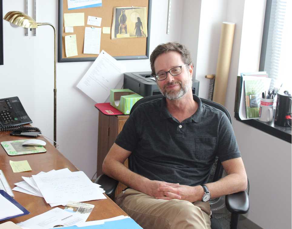 Professor of History Jonathan Nashel in his office. PHOTO/IAN BROWN