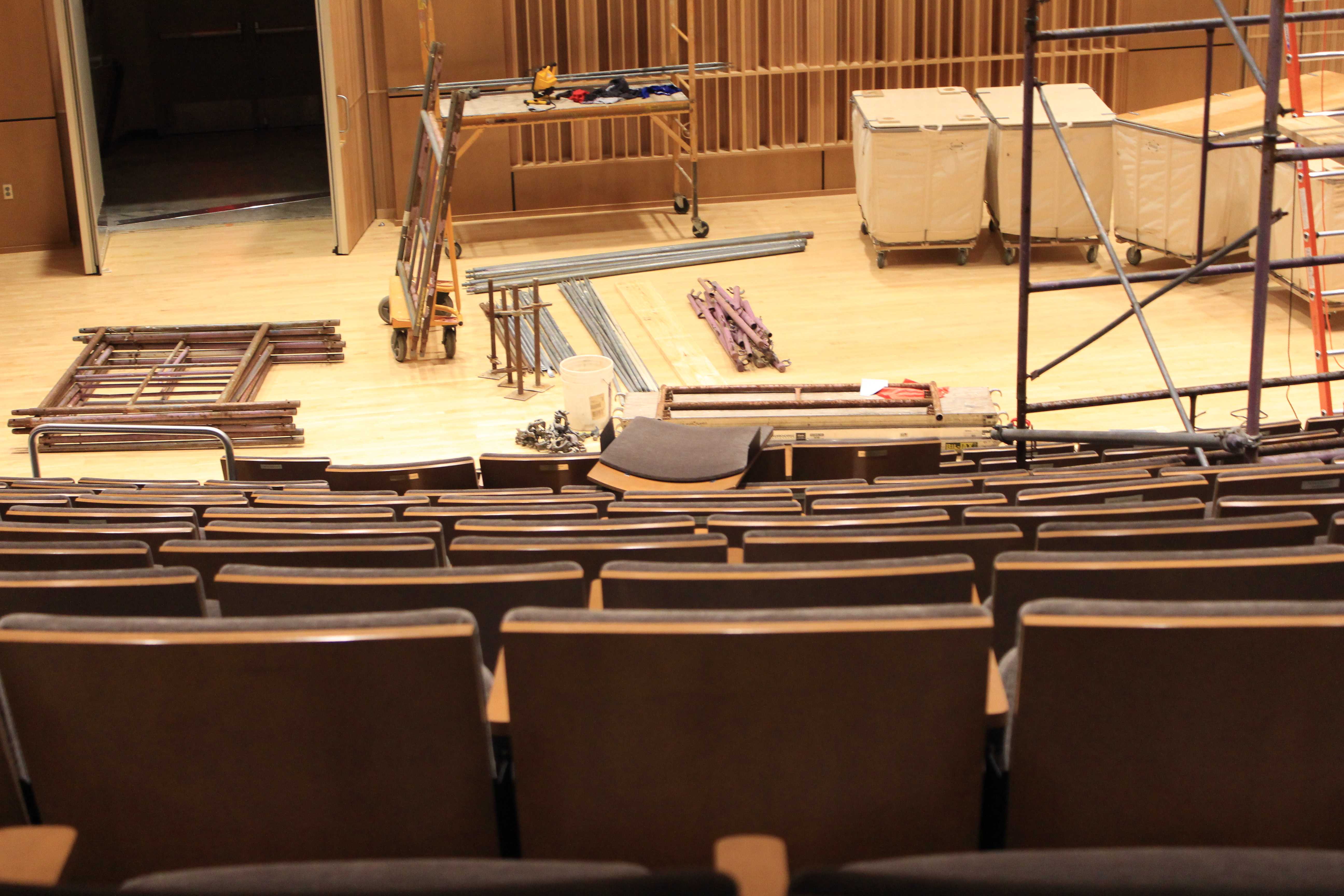 The Louise E. Addicott and Yatish J. Joshi Performance Hall remains closed as the School of the Arts acts quickly to find alternative performance spaces. PHOTO/Brandon Krutsch