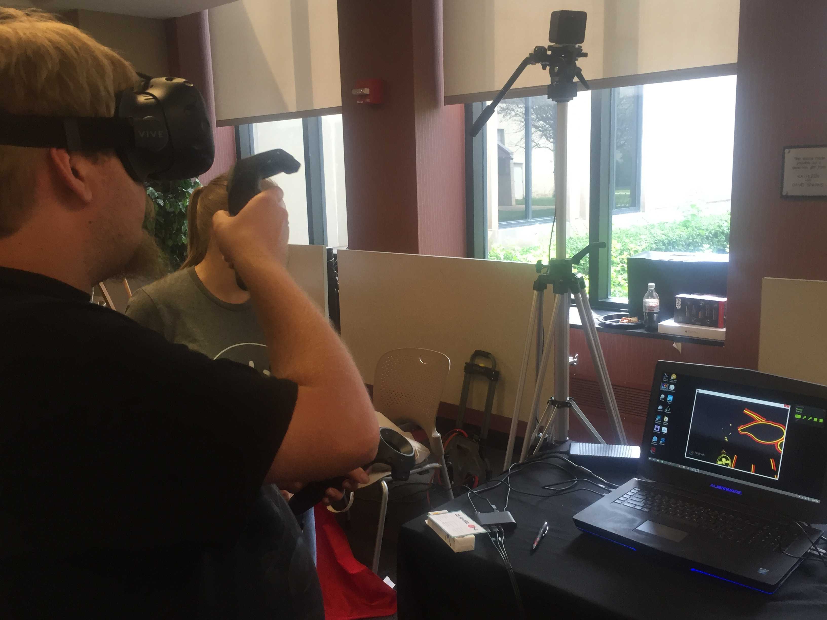 Students try out VR headsets at UITs event Game On PHOTO/CHRISTINA CLARK