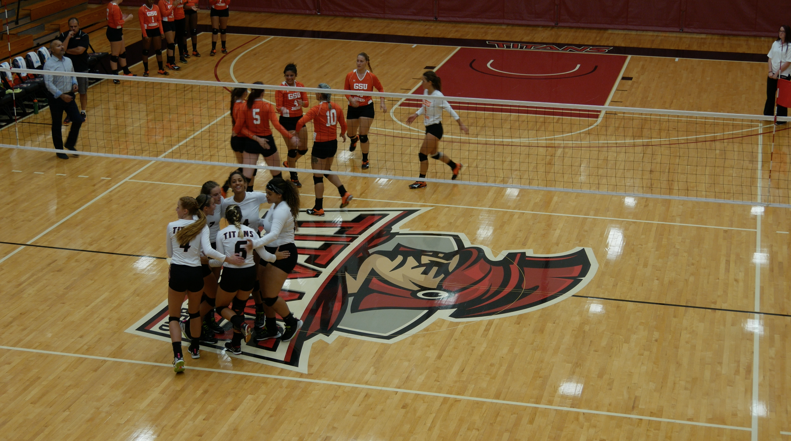 Titans celebrate after scoring. PHOTO/SARAH WHITEHEAD