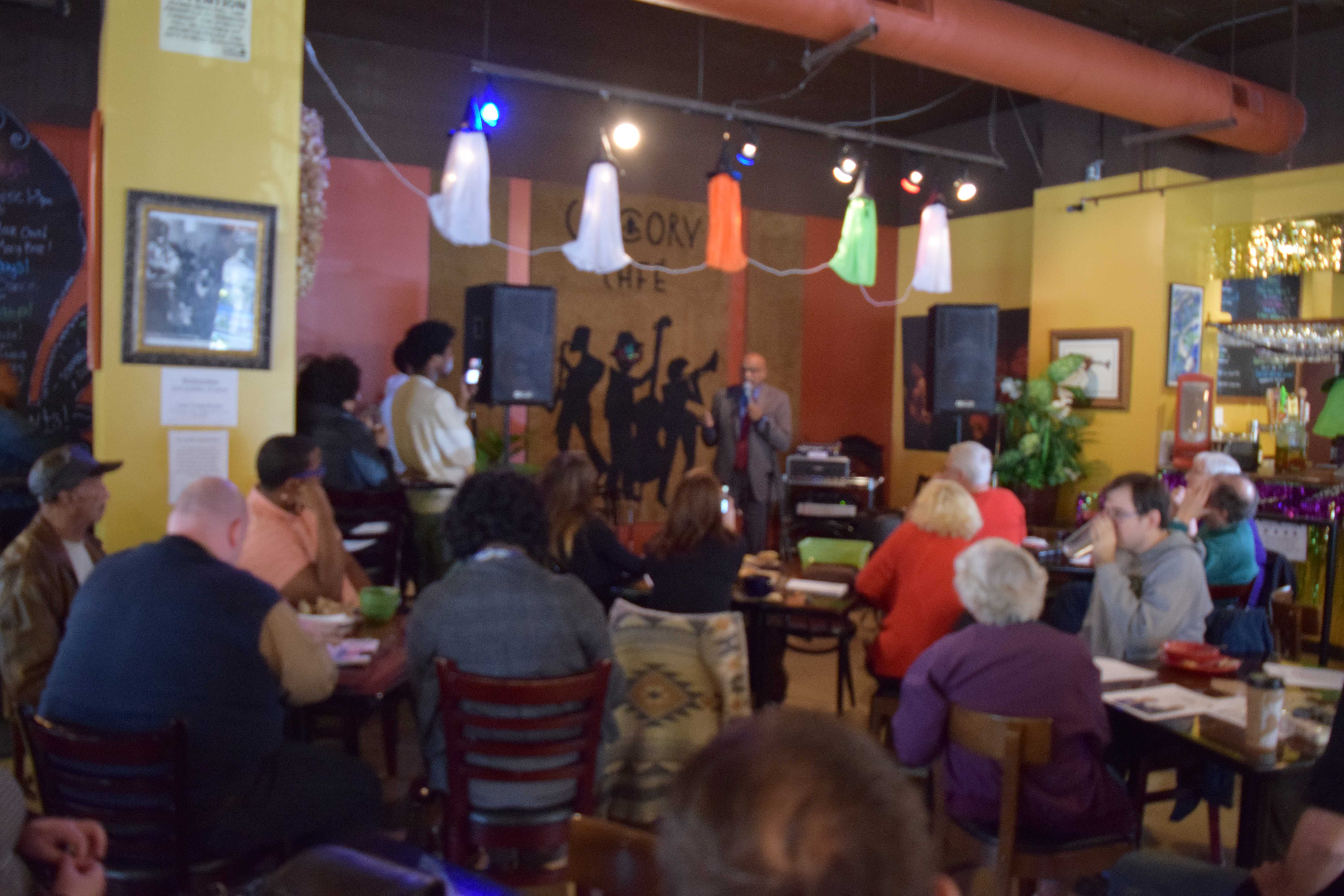 Ajamu Baraka, Green Party vice presidential candidate speaks at Chicory Café