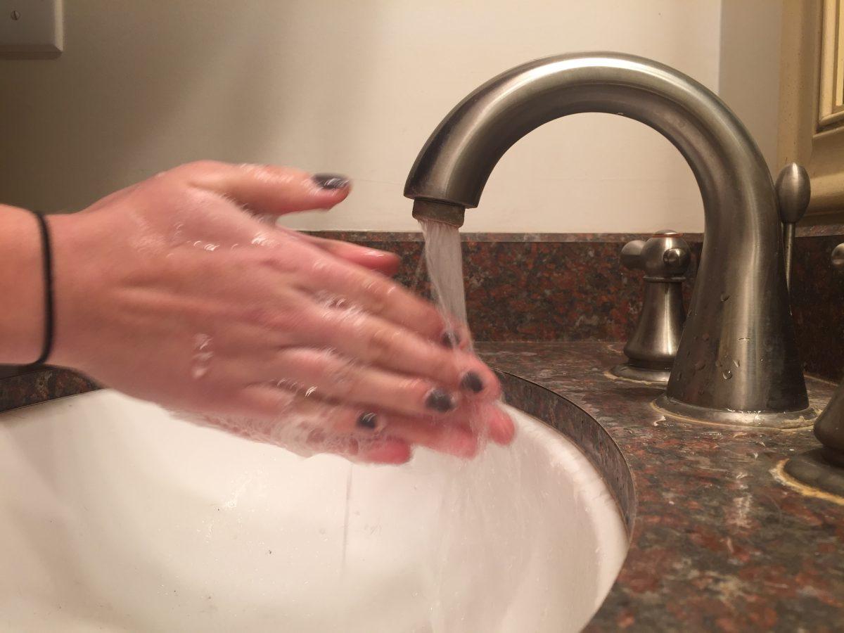 Washing your hands will help lessen the transfer of bacteria.
PHOTO/Loren Vukovits