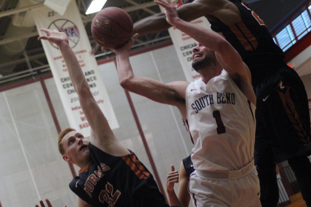 Senior Taylor Brooks would add 12 points to the contest, with a game high 15 rebounds as well in his 38 minutes of play. PHOTO/CASEY McDONALD