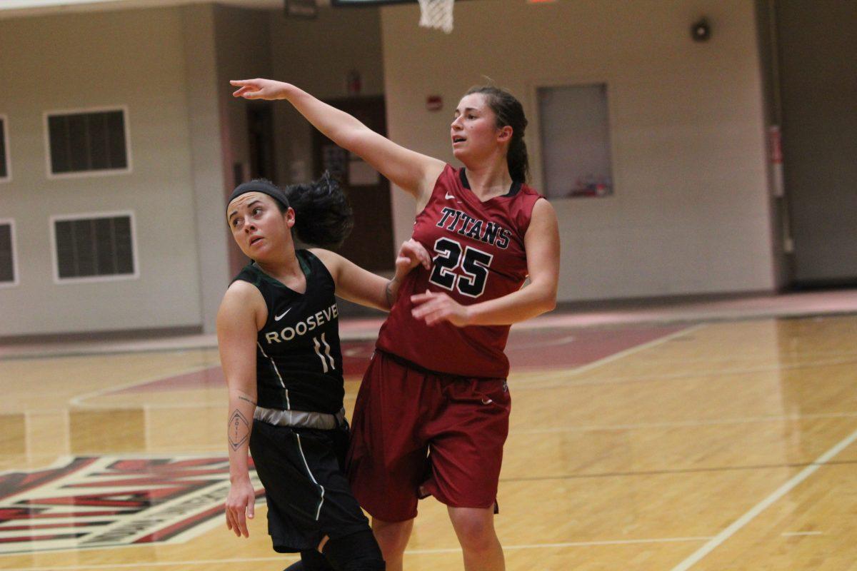 Sophomore Kyleigh Kubik would kill it for the Titans, as her 23-point night along with her teammates help broke their losing streak with a 15-point victory.
PHOTO/Casey McDonald
