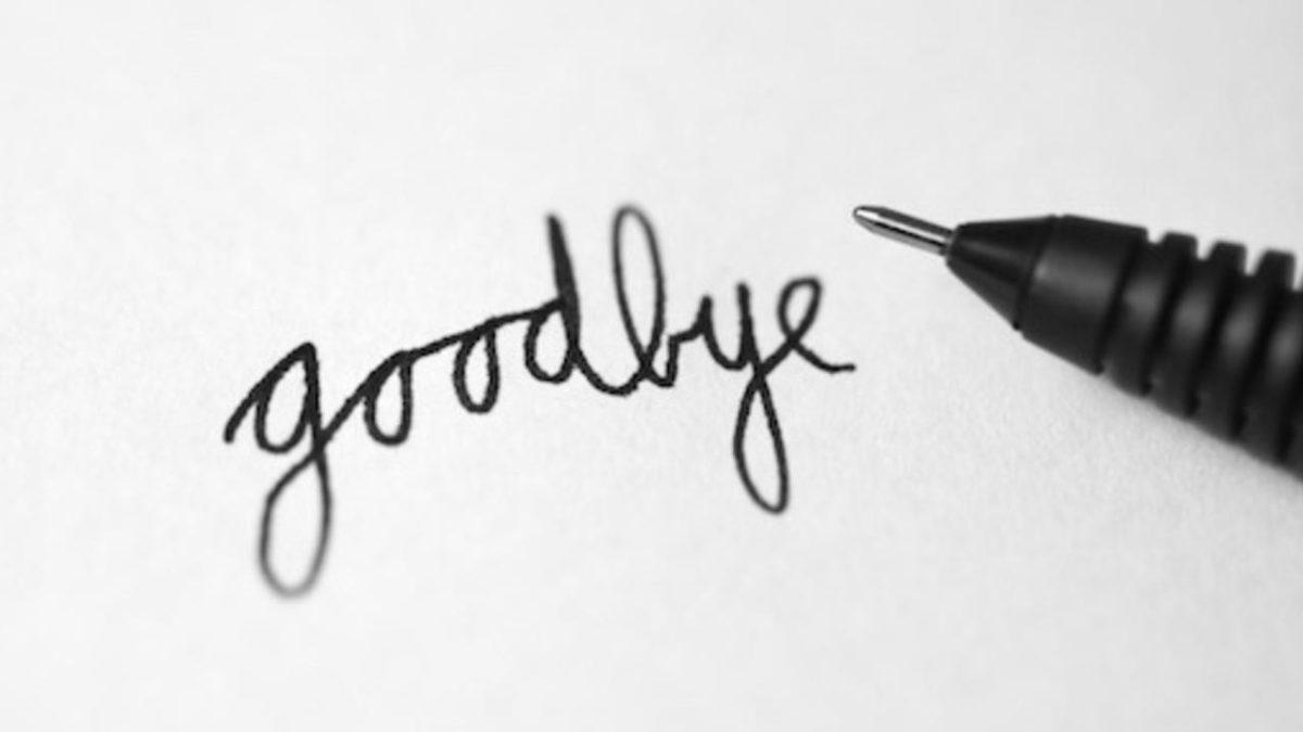 Farewell from the editor’s desk