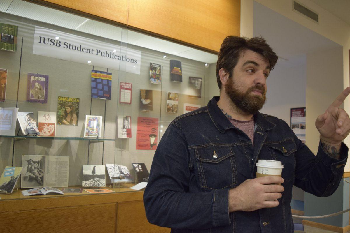 Craig Finlay discusses the importance of student publications and peer-reviewed work. Photo/CHRISTINA CLARK