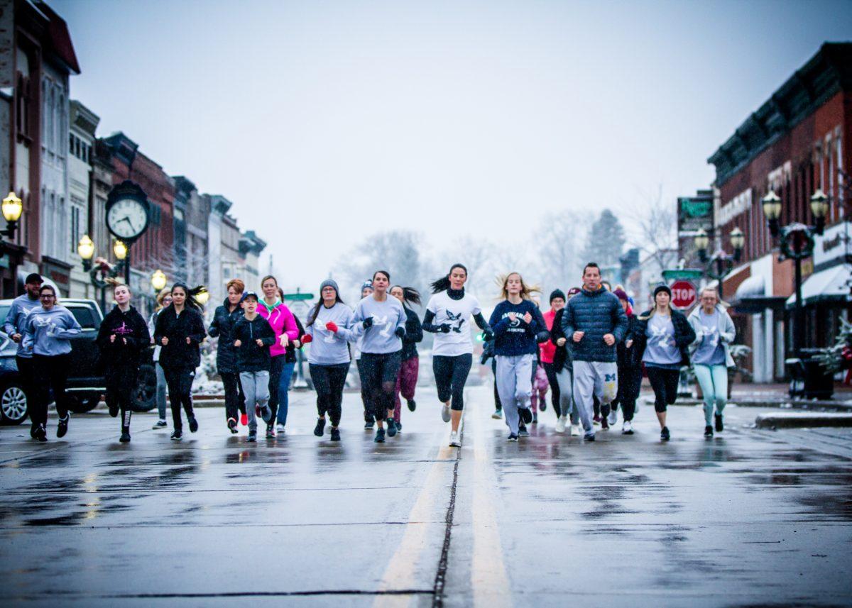 Runners at the organization’s recent media run. Photo provided by Brittin Thomas