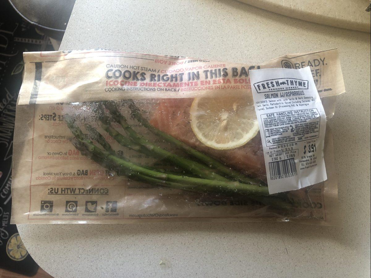 The Fresh Thyme Farmers Market prepackaged salmon that saved the day! Photo by/ TAYLOR WALDRON