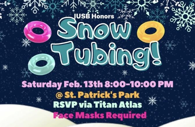 Photo provided by Titan Atlas. The Honor’s Club is hosting a tubing event at St. Patrick’s Park.