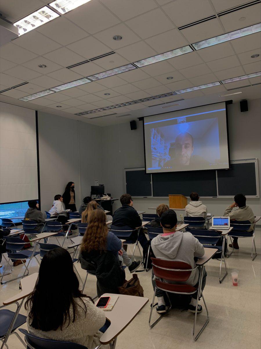 Poland professor connects with IU South Bend students, discusses war between Ukraine, Russia