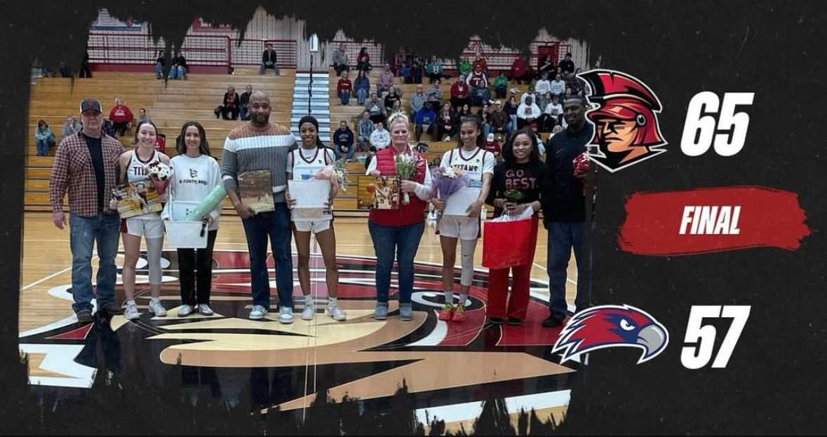 Basketball teams bring home the win for senior night